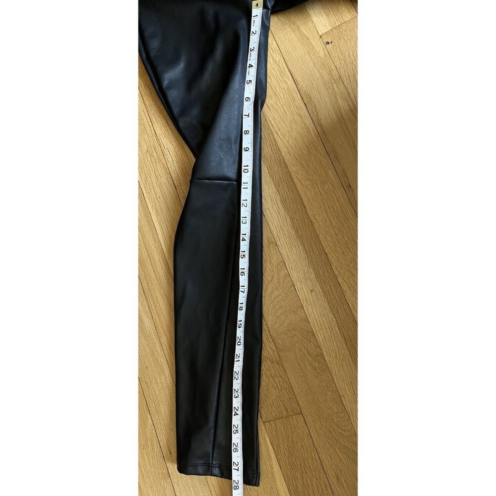 Emerson Fry XS Vegan Leather Leggings Pull On Pants Black women’s - Picture 4 of 16